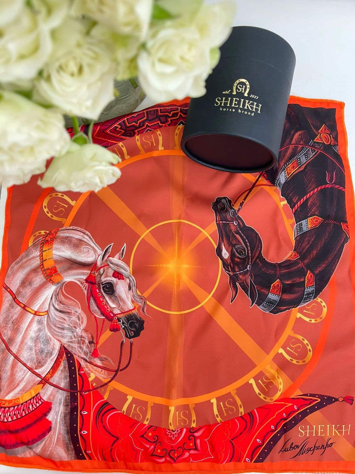 Платок DUNE маленький 40*40 SHEIKH HORSE BRAND